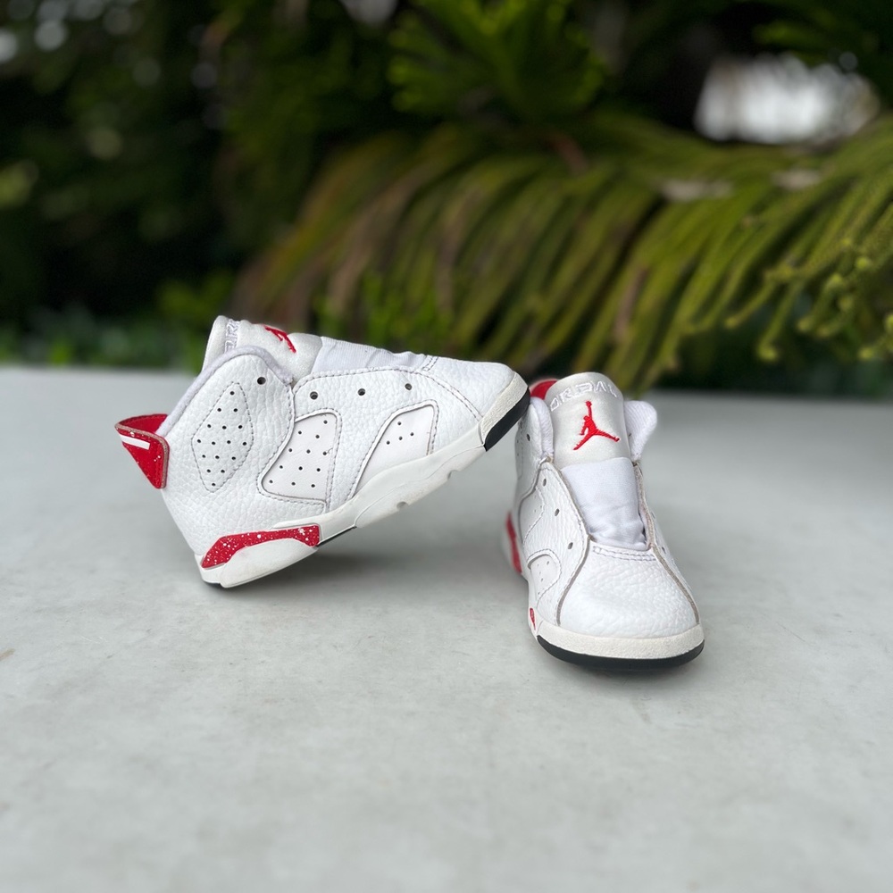 Nike Air Jordan 6 Retro (Td) White-University Red Oreo Toddler Size: 7C